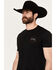 Image #2 - Howitzer Men's Freedom Sketch Short Sleeve T-Shirt, Black, hi-res