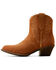 Image #2 - Ariat Women's Harlan Suede Western Booties - Round Toe, Brown, hi-res