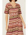 Image #3 - Stetson Women's Southwestern Sunset Serape Print Wrap Dress, , hi-res