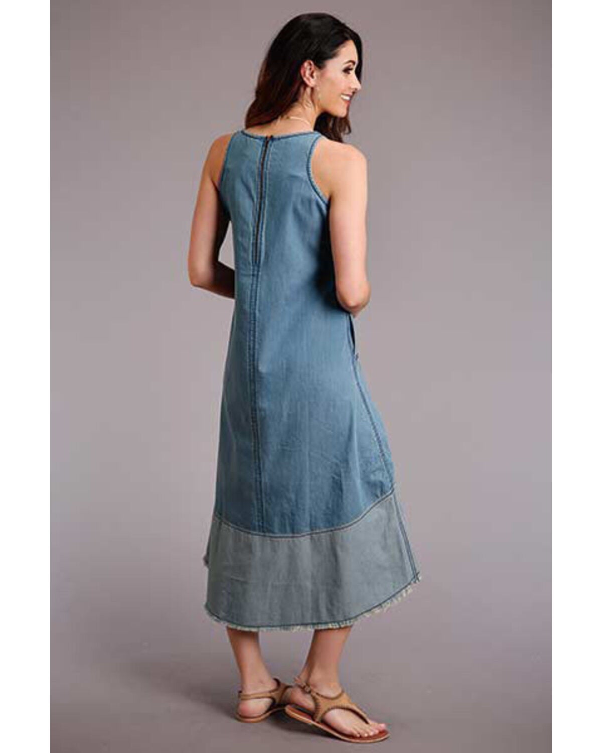 blue swing dress