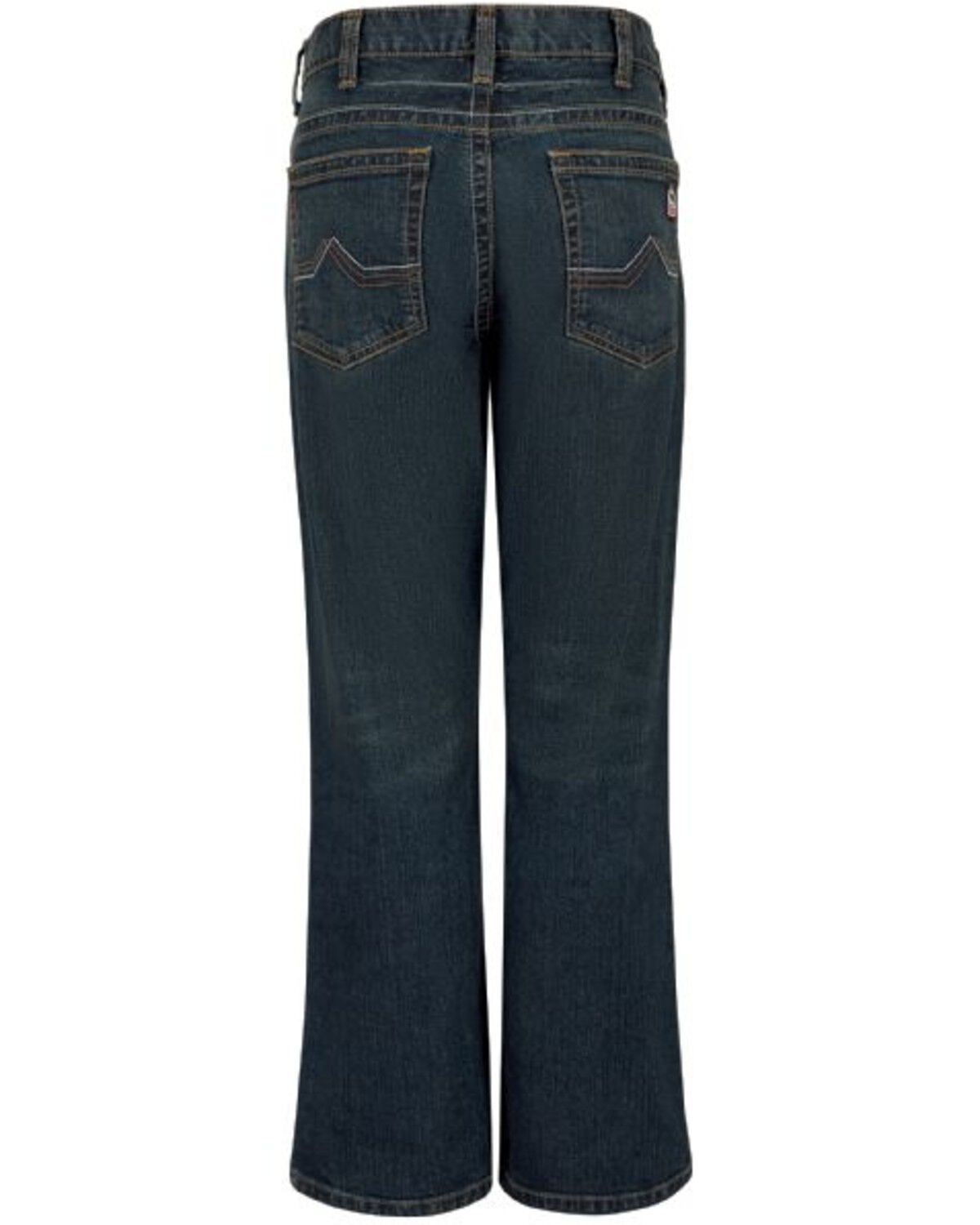 Image #1 - Bulwark Men's FR Relaxed Boot Work Jeans, Indigo, hi-res