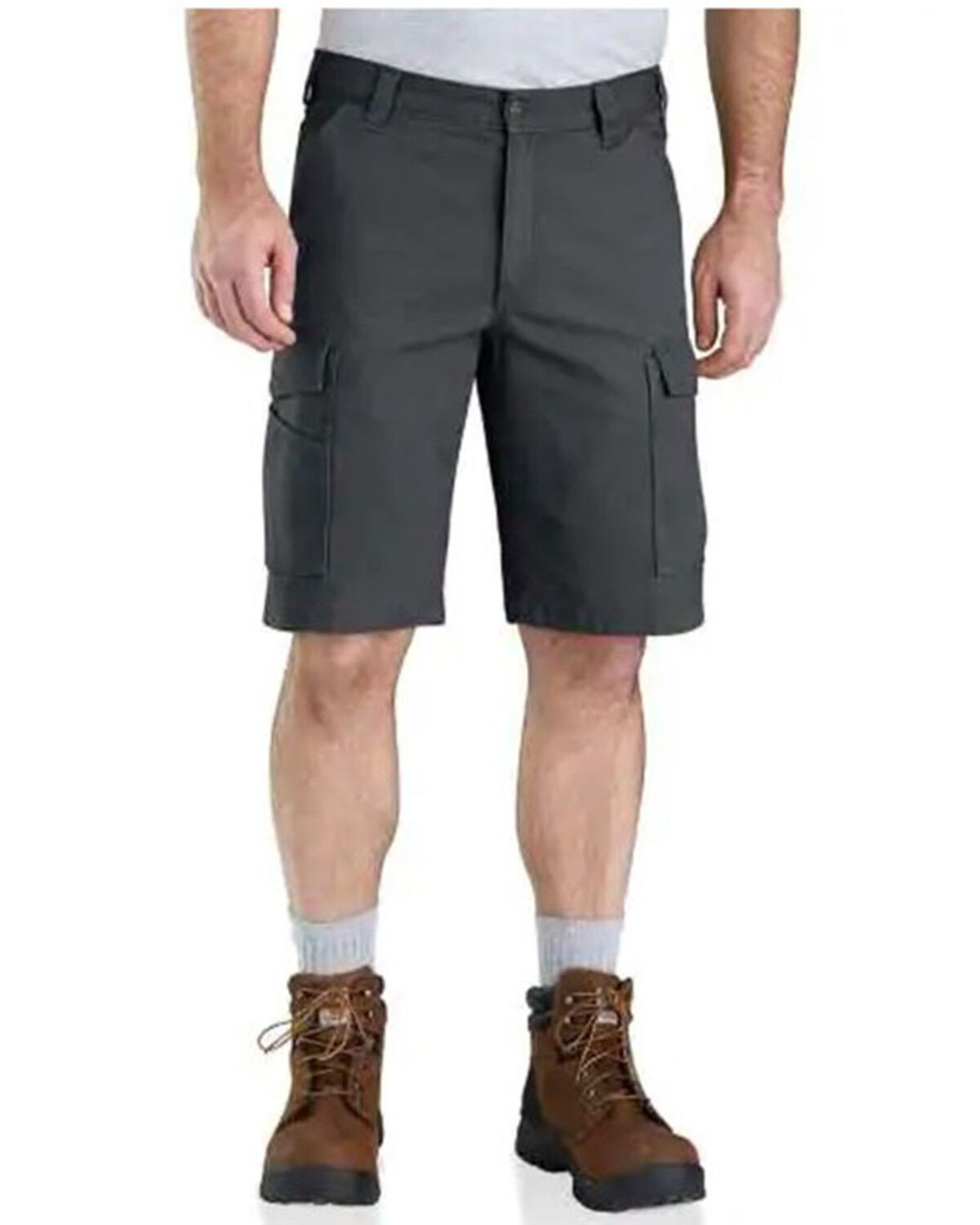Image #1 - Carhartt Men's Rugged Flex Rigby Work Cargo Shorts, Dark Grey, hi-res
