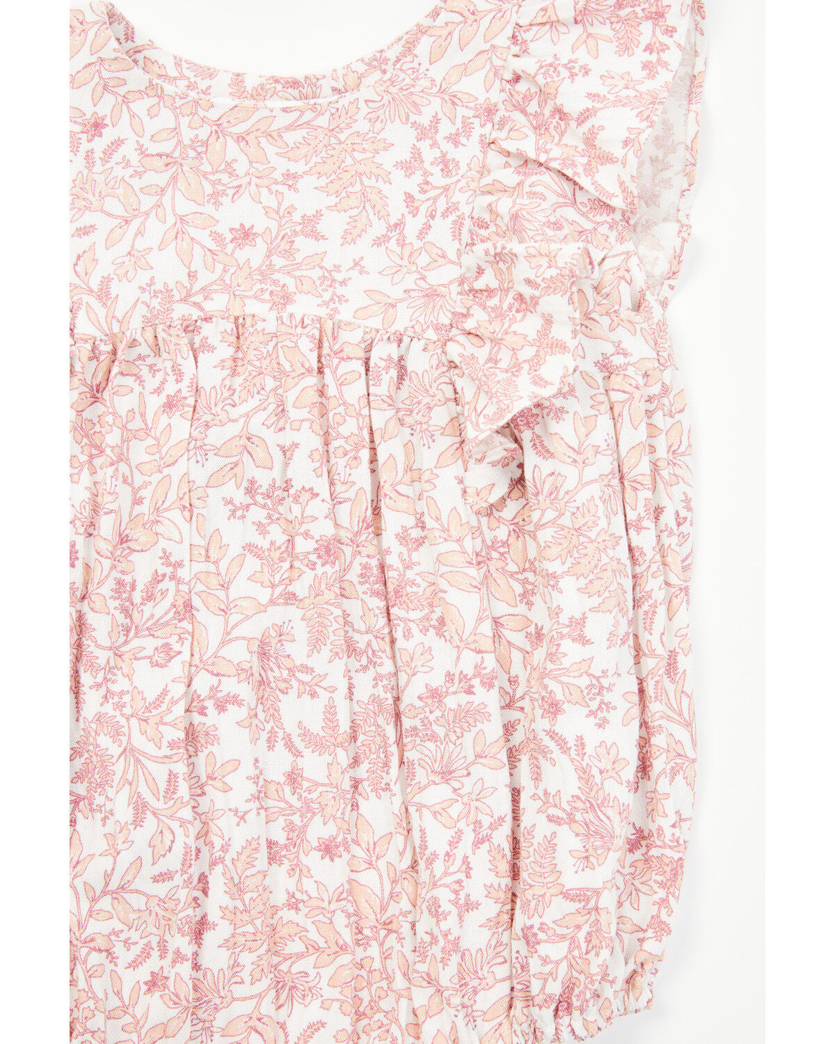 Image #2 - Yura Infant Girls' Printed Ruffle Onesie, Pink, hi-res