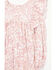 Image #2 - Yura Infant Girls' Printed Ruffle Onesie, Pink, hi-res