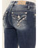 Image #2 - Miss Me Women's Medium Wash Embroidered Bootcut Jeans, Medium Blue, hi-res