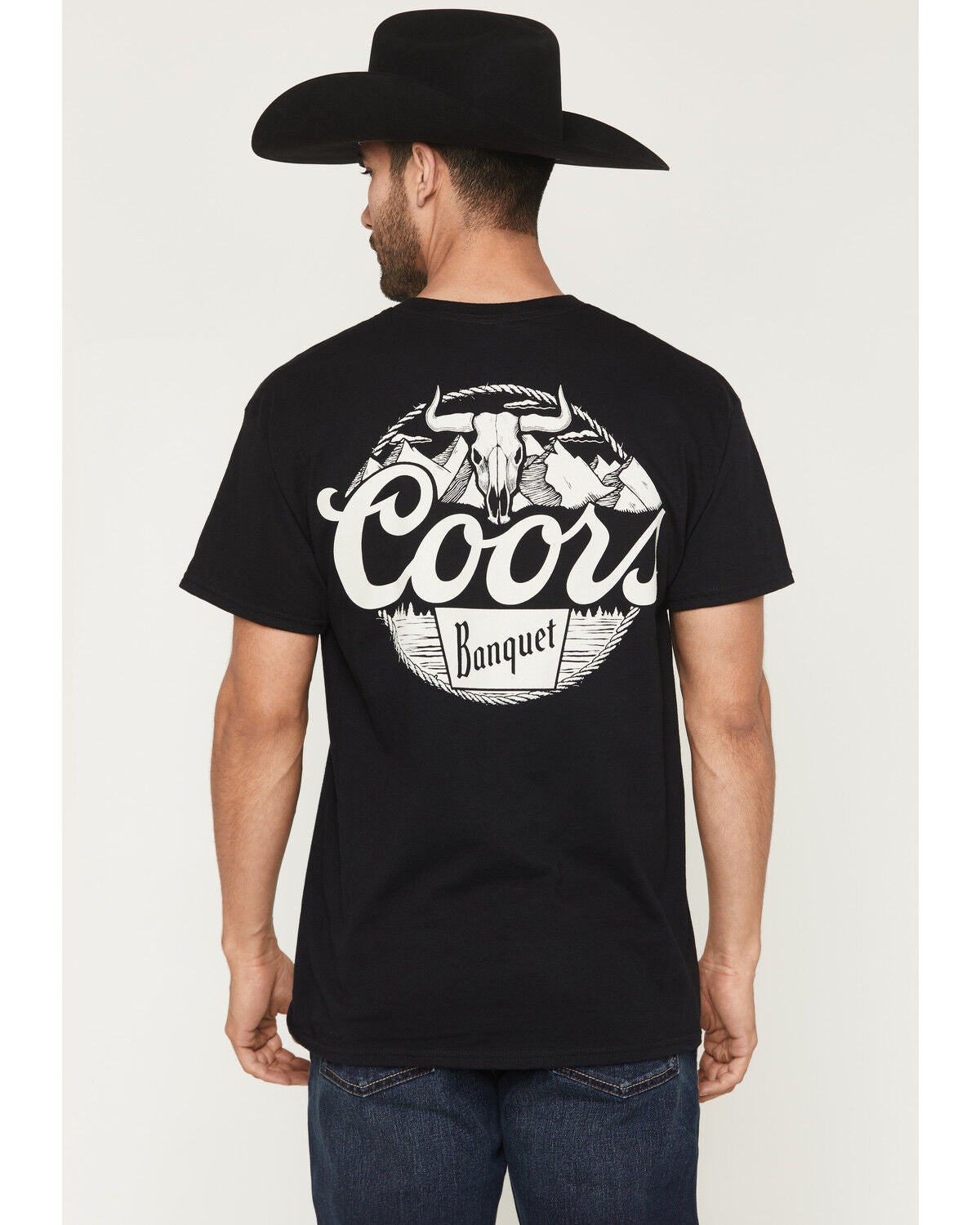 Product Name: Coors Men's Boot Barn Exclusive Skull Mountain Short Sleeve Graphic T-Shirt