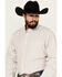 Image #2 - Cinch Men's Checkered Print Long Sleeve Button-Down Western Shirt, White, hi-res