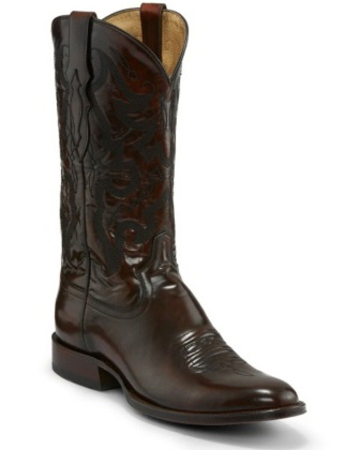 Image #1 - Tony Lama Men's Patron Sangria Western Boots - Round Toe, Brown, hi-res