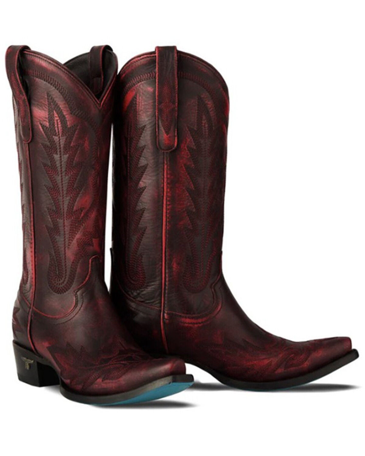 Lane Women's Lexington Western Boots - Snip Toe, Black Cherry, hi-res