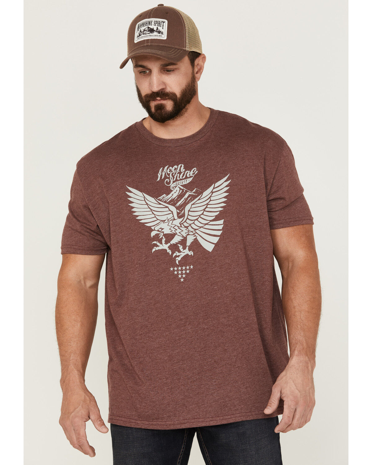 Image #1 - Moonshine Spirit Men's Get High Eagle Graphic T-Shirt, , hi-res