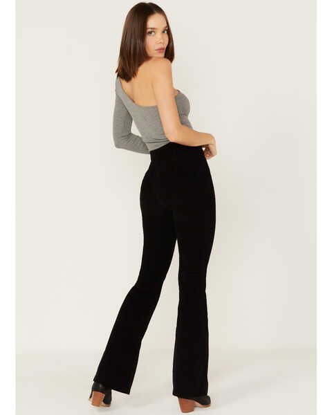 Image #3 - Free People Women's Jayde Cord Flare Jeans, Black, hi-res