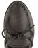 Image #3 - Women's Minnetonka Moosehide Classic Moccasins - Wide, Black, hi-res