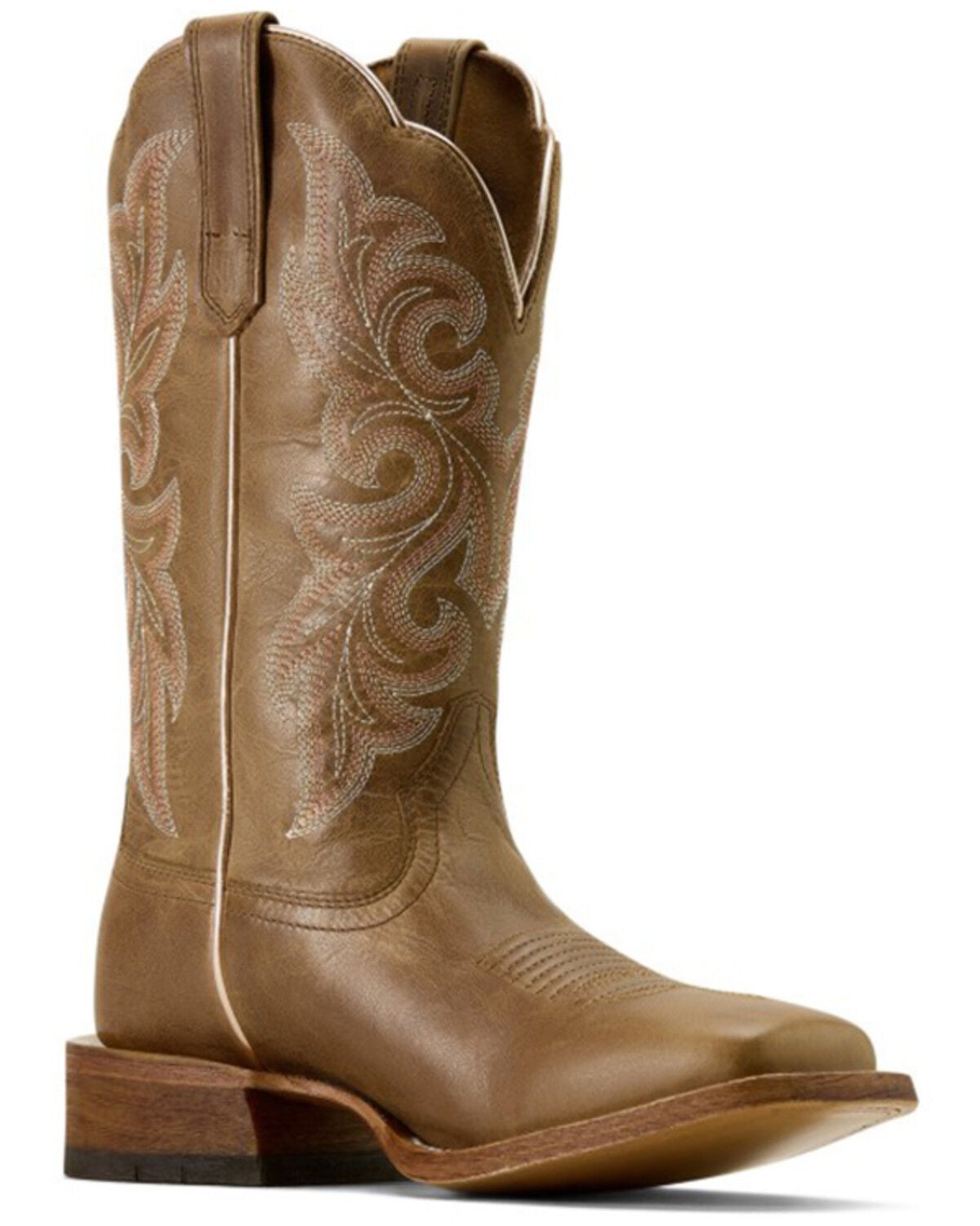Ariat Women's County Lane Western Boots - Broad Square Toe, Tan, hi-res
