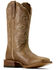 Image #1 - Ariat Women's County Lane Western Boots - Broad Square Toe, Tan, hi-res