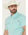 Image #2 - Rock & Roll Denim Men's TEK Core Striped Short Sleeve Pearl Snap Stretch Western Shirt, Turquoise, hi-res