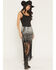 Image #1 - Idyllwind Women's Synterra Ombre Sequins Fringe Mini Skirt, Silver, hi-res