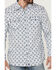 Image #3 - Moonshine Spirit Men's Bloom Floral Print Long Sleeve Snap Western Shirt, Light Blue, hi-res