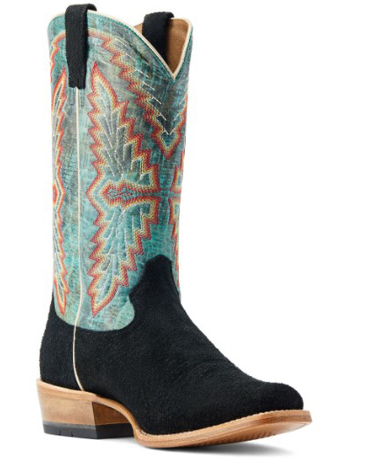 Image #1 - Ariat Men's Futurity Showman Roughout Western Boots - Square Toe, Black, hi-res