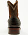 Image #5 - Corral Men's Exotic Caiman Western Booties - Square Toe, Chocolate, hi-res