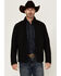 Image #2 - RANK 45® Men's Piped Softshell Jacket, Black, hi-res