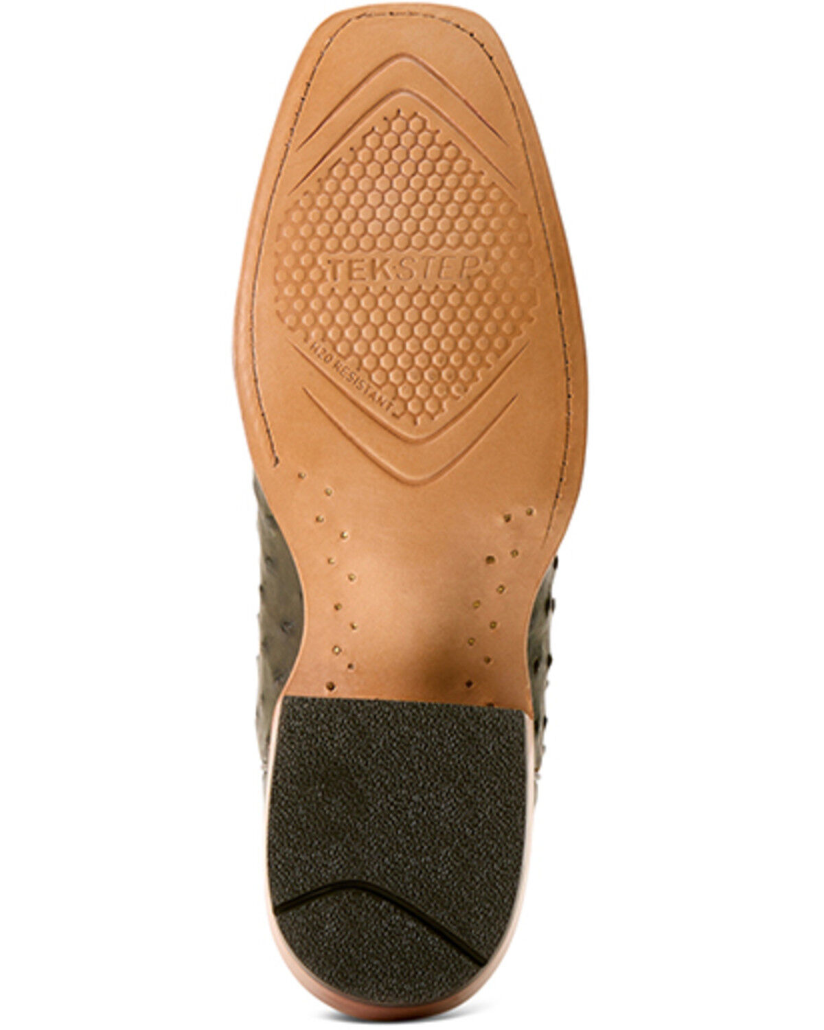 Image #5 - Ariat Men's Futurity Relentless Exotic Ostrich Western Boots - Square Toe, Green, hi-res