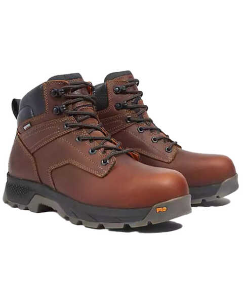 Timberland PRO Men's 6" Titan Waterproof Work Boots - Composite Toe , Brown, hi-res