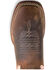 Macie Bean Girls' Sequin Distressed Bison Leather Western Boots - Square Toe , Brown, hi-res