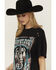 Image #2 - Rock & Roll Denim Women's Reckless and Wild Guitar Short Sleeve Graphic Tee, Black, hi-res