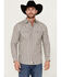 Image #1 - Moonshine Spirit Men's Southern Boy Striped Long Sleeve Pearl Snap Western Shirt , Cream, hi-res
