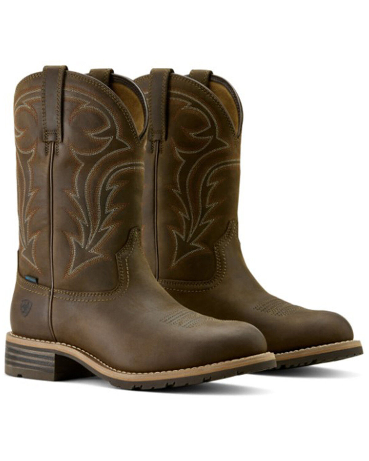Image #4 - Ariat Men's Hybrid Rancher Waterproof Performance Western Boots - Round Toe, Brown, hi-res