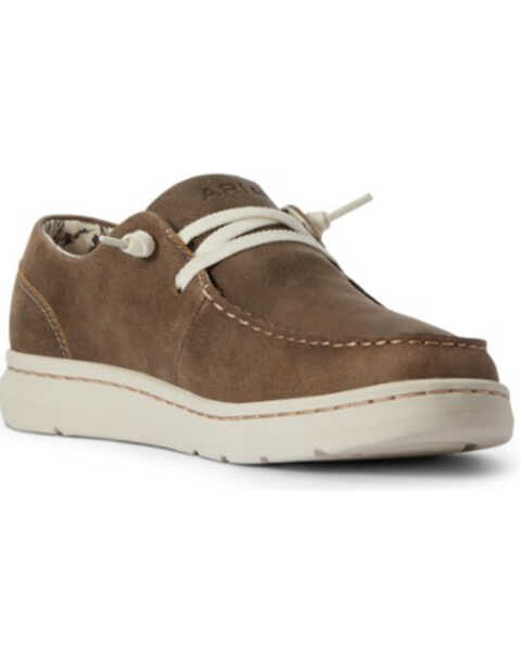 Image #1 - Ariat Women's Brown Bomber Lace-Up Casual Hilo - Moc Toe , Brown, hi-res