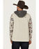 Image #4 - Hooey Men's Southwestern Color Block Hooded Sweatshirt , Cream, hi-res