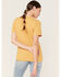 Wrangler Women's Long Live Cowboys Desert Graphic Tee, Mustard, hi-res