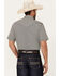 Image #4 - Cody James Men's Pool Party Geo Print Short Sleeve Snap Western Shirt - Tall, Navy, hi-res