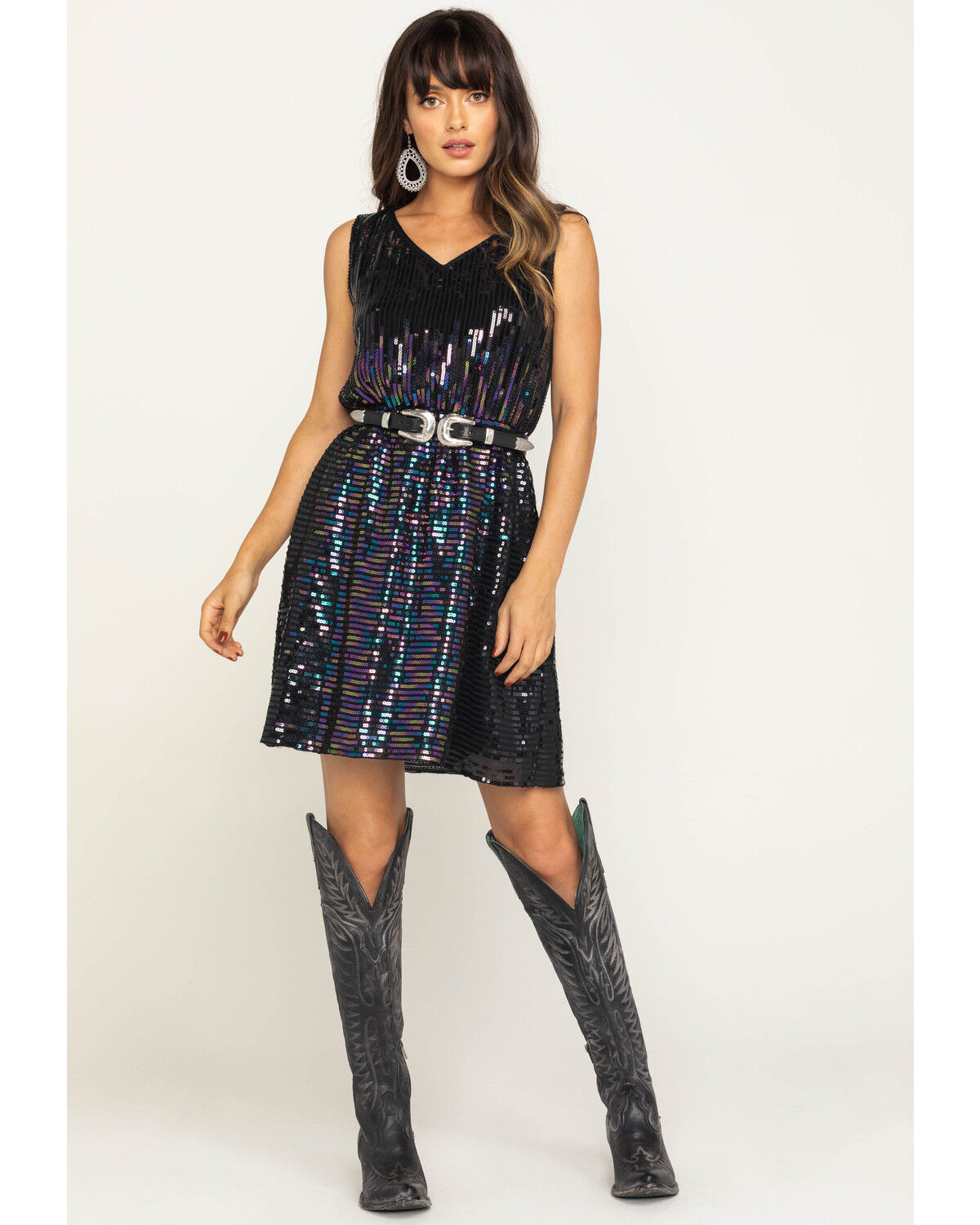 molly bracken sequin sheath dress