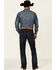 Hooey by Rock & Roll Denim Men's Double Barrel Dark Vintage Stretch Relaxed Stackable Bootcut Jeans , Blue, hi-res