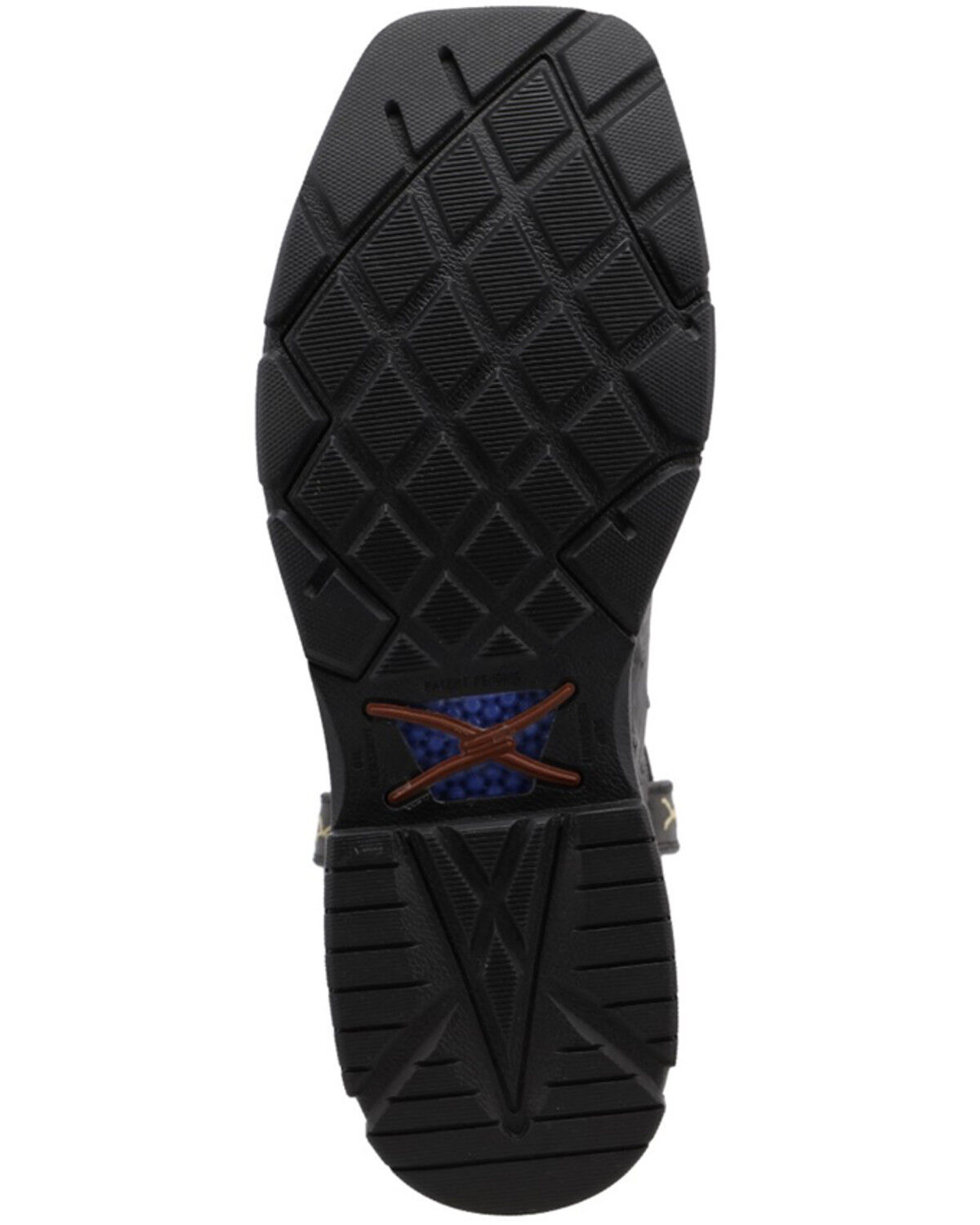 Image #7 - Twisted X Men's 11" Exotic Ostrich Western Work Boots - Nano Composite Toe, Black, hi-res