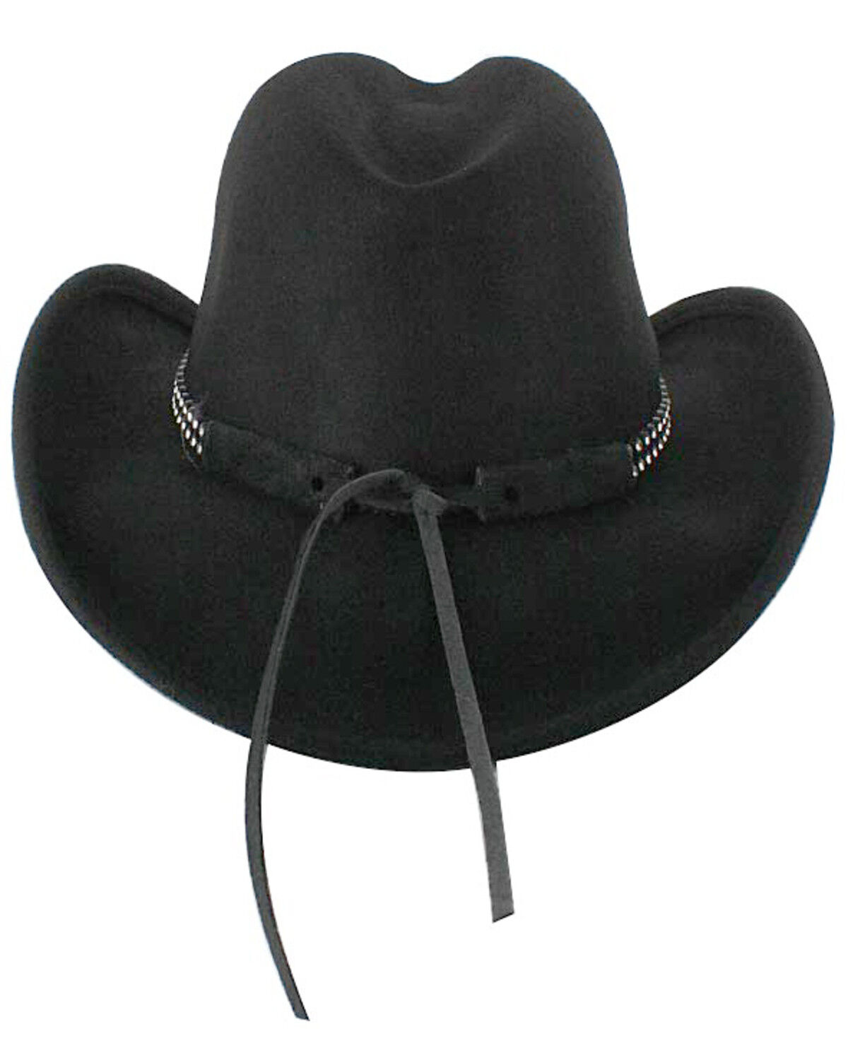Image #3 - Shyanne Girls' Felt Cowboy Hat, Black, hi-res