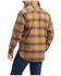 Image #2 - Ariat Men's Rebar Plaid DuraStretch Long Sleeve Button Down Flannel Work Shirt, Tan, hi-res