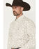 Image #2 - George Strait by Wrangler Men's Horse Print Long Sleeve Button-Down Stretch Western Shirt, Tan, hi-res