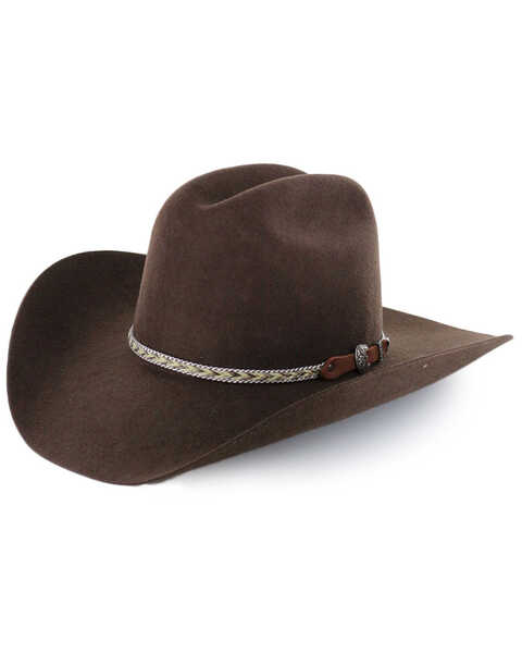 Cody James Ramrod 3X Felt Cowboy Hat, Chocolate, hi-res
