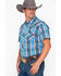 Image #3 - Rock & Roll Denim Men's Crinkle Plaid Print Snap Short Sleeve Western Shirt, , hi-res