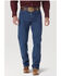 Wrangler Men's Medium Wash High Rise Original Cowboy Bootcut Jeans - Tall, Blue, hi-res