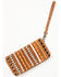 Image #3 - Shyanne Women's Wysteria Suede Woven Striped Wristlet Wallet, Brown, hi-res