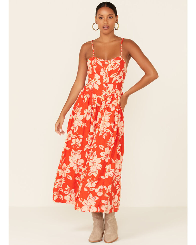 Free People Women's The Perfect Sundress, Red, hi-res