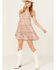 Image #1 - Ash & Violet Women's Tiered Floral Mini Dress, Multi, hi-res
