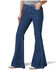 Wrangler Retro Women's Flame Flare Leg Jeans, Blue, hi-res