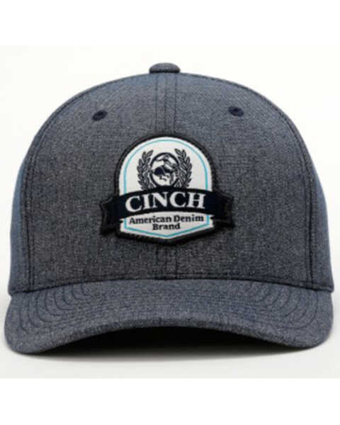Image #3 - Cinch Men's Logo Patch Ball Cap , Navy, hi-res
