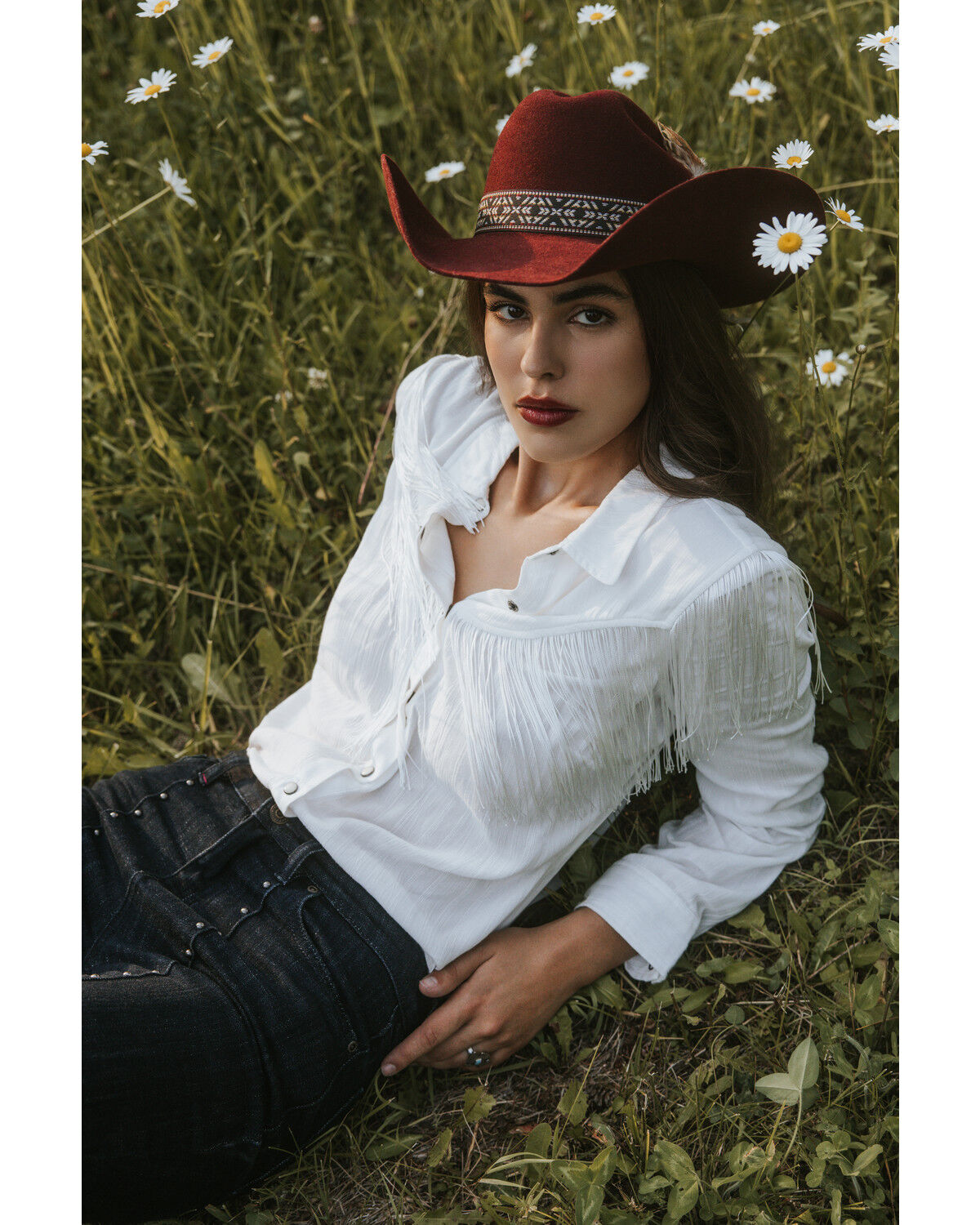 Image #1 - Idyllwind Women's Sutherland Wool Felt Cowboy Hat, Burgundy, hi-res