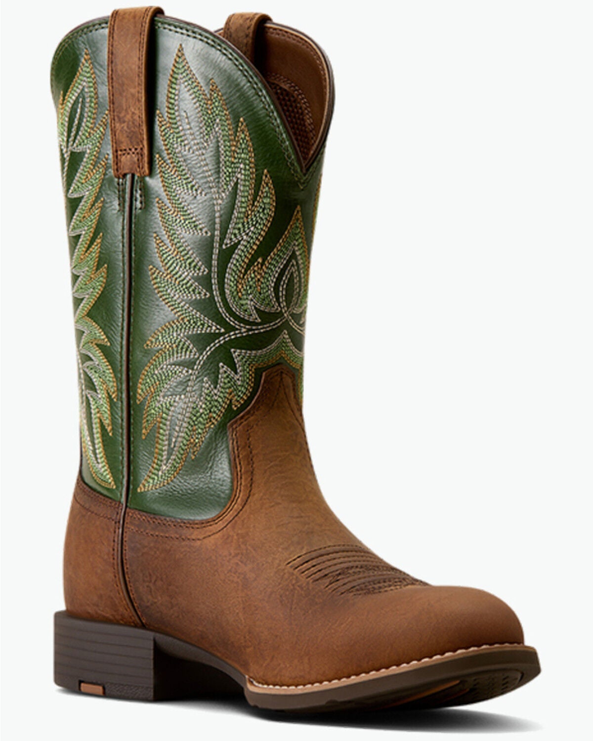 Ariat Men's Sport Stockman Performance Western Boots - Round Toe, Brown, hi-res
